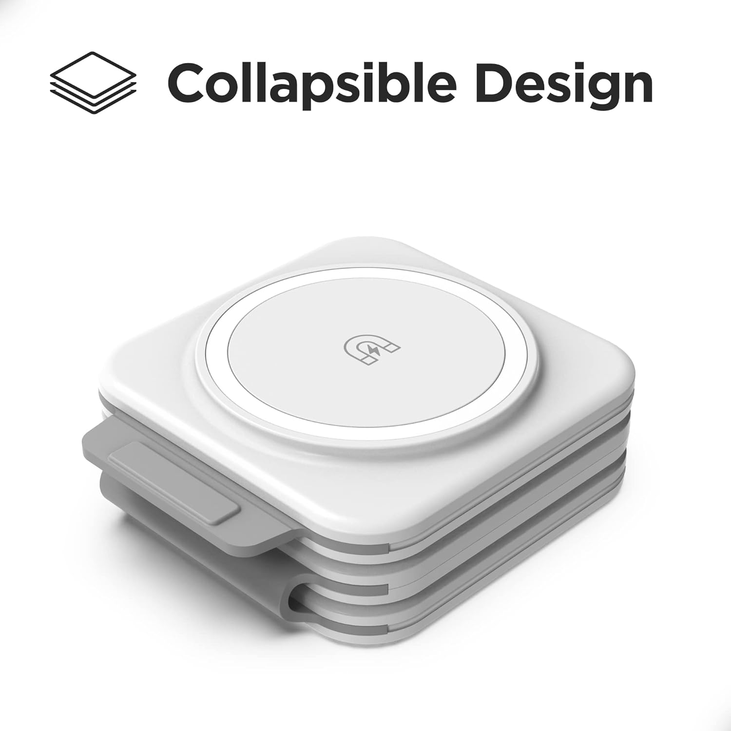 Travel 3 in 1 Charging Stations for Multiple Apple Devices - Designed for iPhone, Watch and AirPods, Magnetic Wireless Charging - Foldable Design, Compatible with MagSafe Products