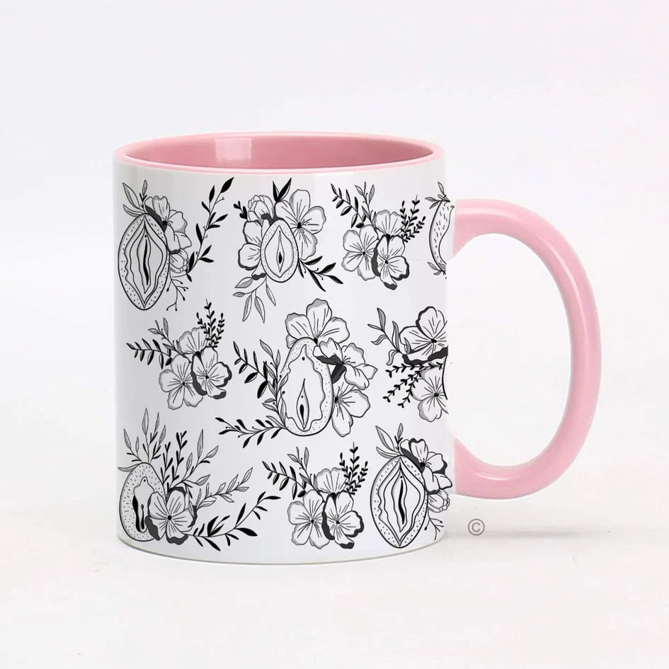 🌸☕ The Floral Willy Mug – Elegance With a Cheeky Twist 😉