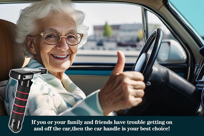 🚗✨3-in-1 design car door multi-functional handle assist kit – provides a secure grip to help people with mobility issues get in and out of the car easily.