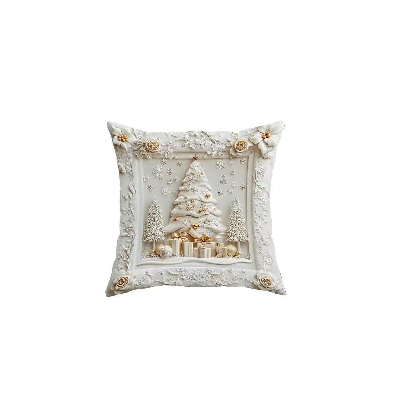 Christmas Themed Cushion Cover (2D Printed Design)