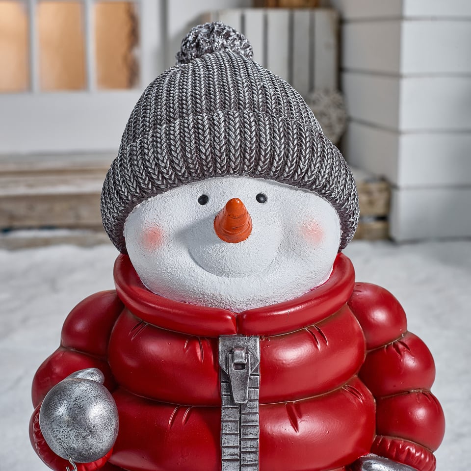 🔥Limited Edition, Only 100 Sets Left! - 🎄Handcrafted Snowman Figurines⛄🧭 - Charming Holiday Guardians with Lanterns🤲