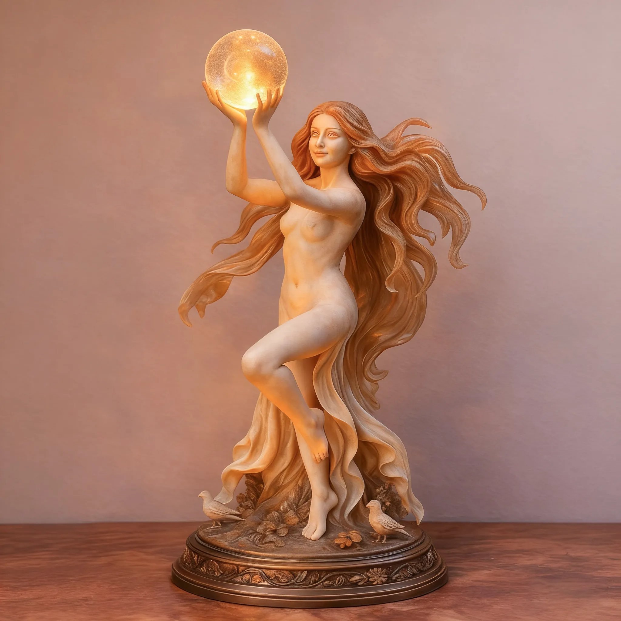 🌟 Goddess of Light Sculpture Lamp