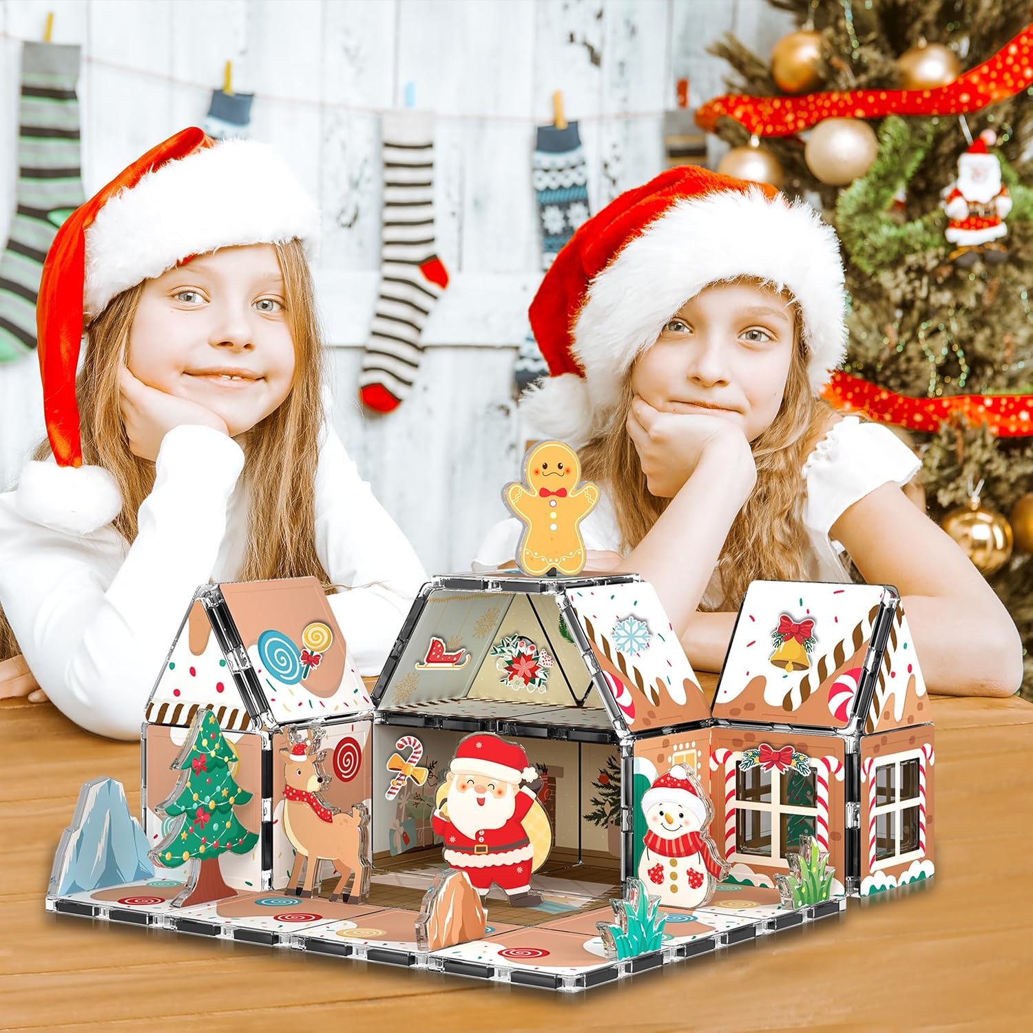 Magnetic Tiles Gingerbread House Holiday
