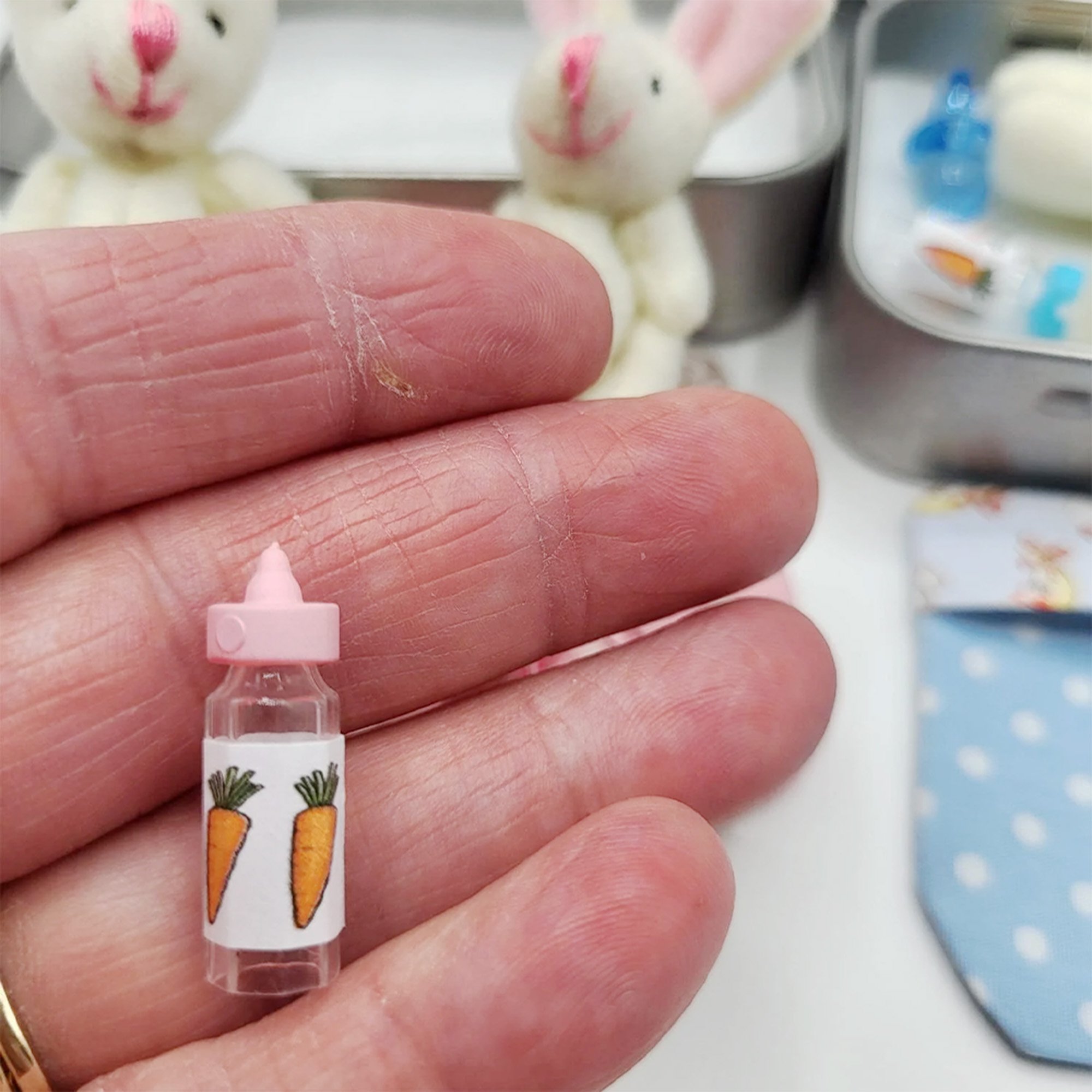 ✨🐇Mother & Baby Bunny "Pocket Hug" – The Ultimate Handmade Mini World in a Tin