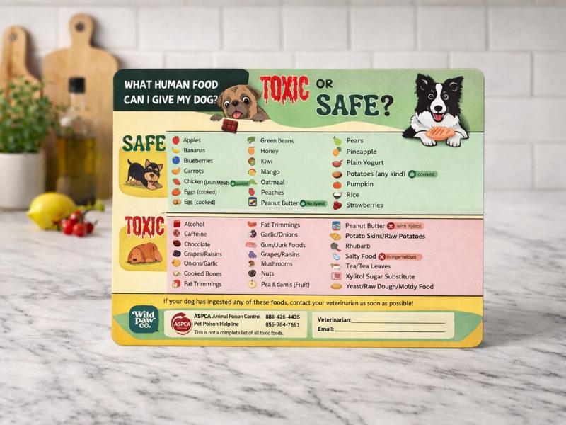 🔥 🧲“Can My Dog or Cat Eat This?” Quick-Check Pet Food Guide Magnet 🐶🐱