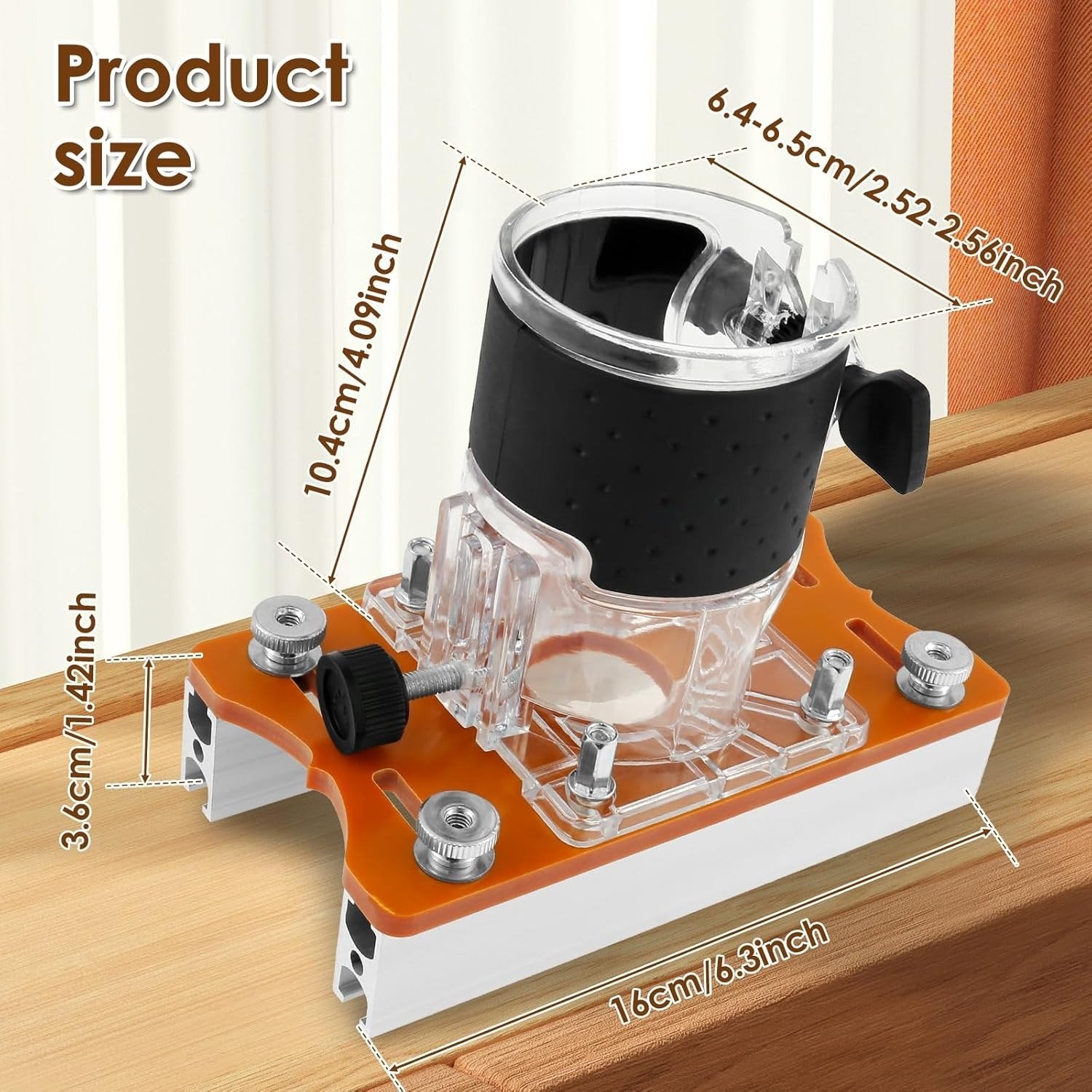 💥2-in-1 Woodworking Trimmer Slotting Auxiliary Positioning Bracket