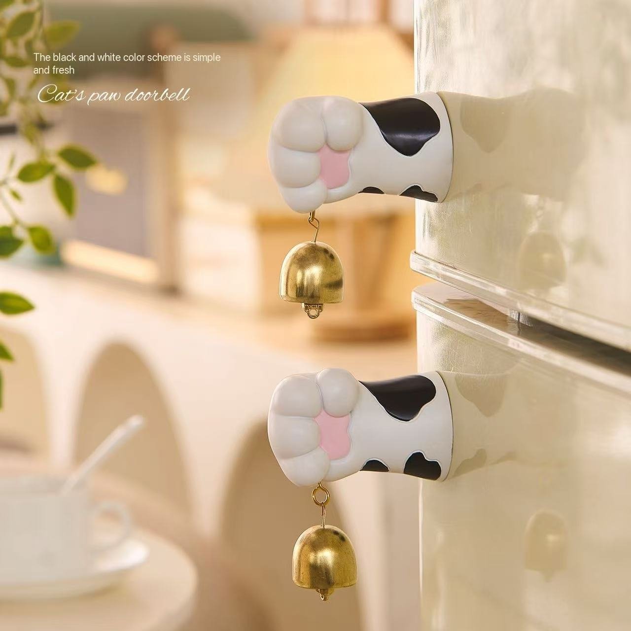 Creative Cute Cow Cat Paw Doorbell