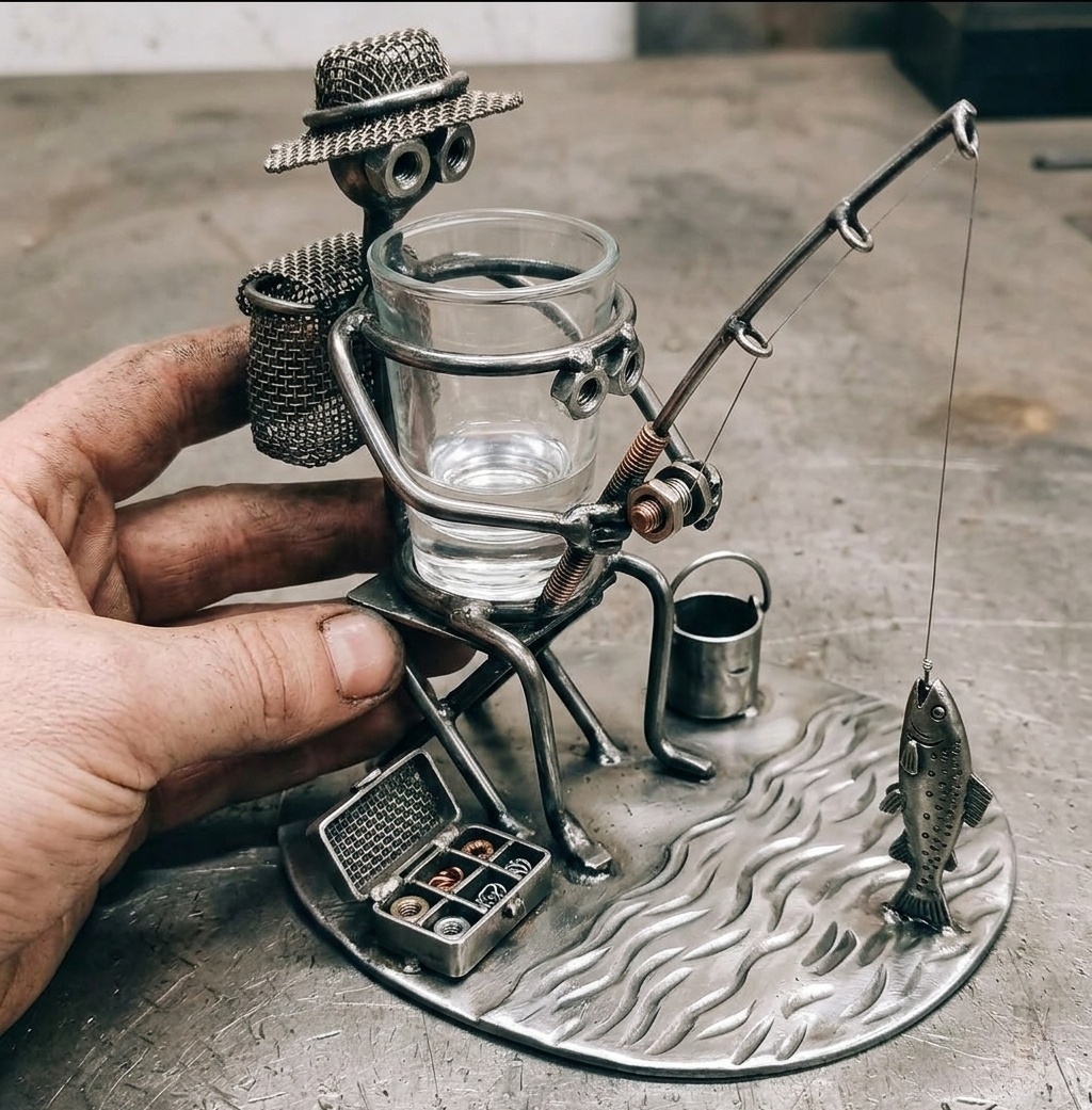 Fishing Buddy Shot Glass Holder
