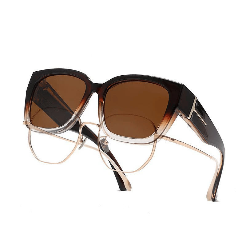 😎Fit Over Sunglasses – No More Switching Between Glasses & Shades