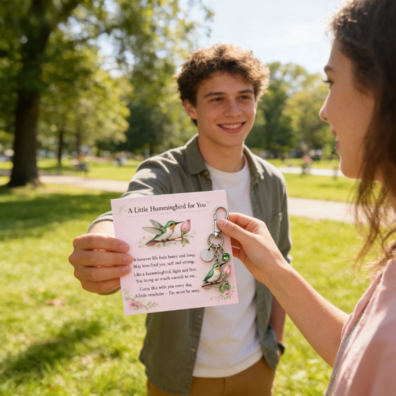 🐦A Little Hummingbird for You keychain🎁A Meaningful Mother’s Day Gift Filled with Love & Comfort