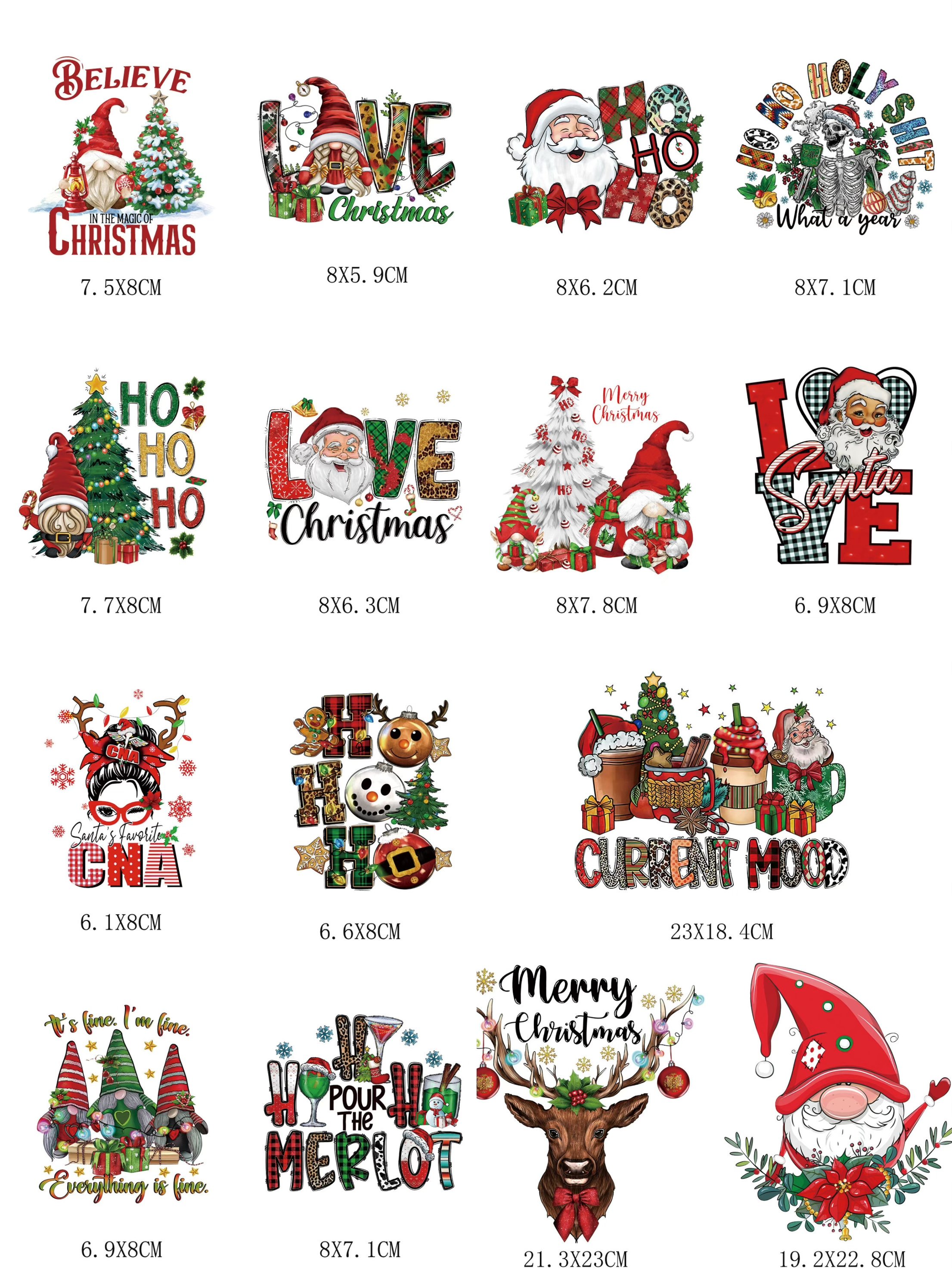 15 Premium Christmas Mystery DTF Transfer Bundle – Ready to Press Holiday Designs for Festive DIY Creations
