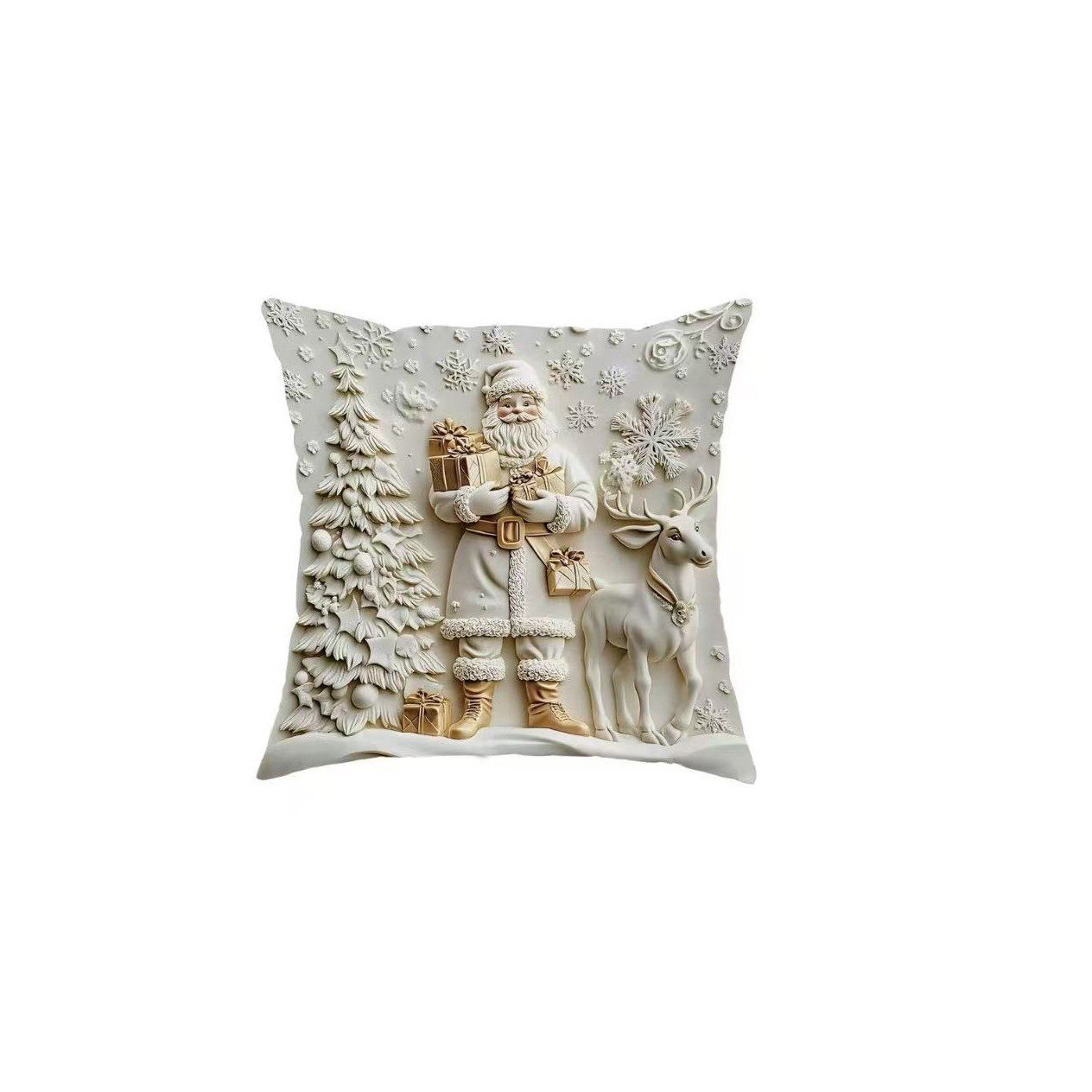 Christmas Themed Cushion Cover (2D Printed Design)