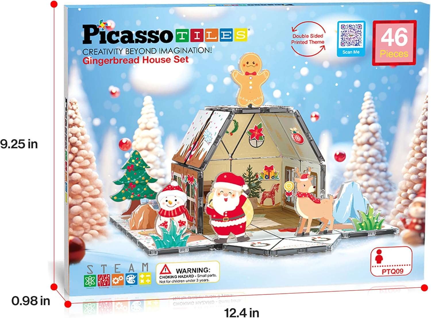 Magnetic Tiles Gingerbread House Holiday