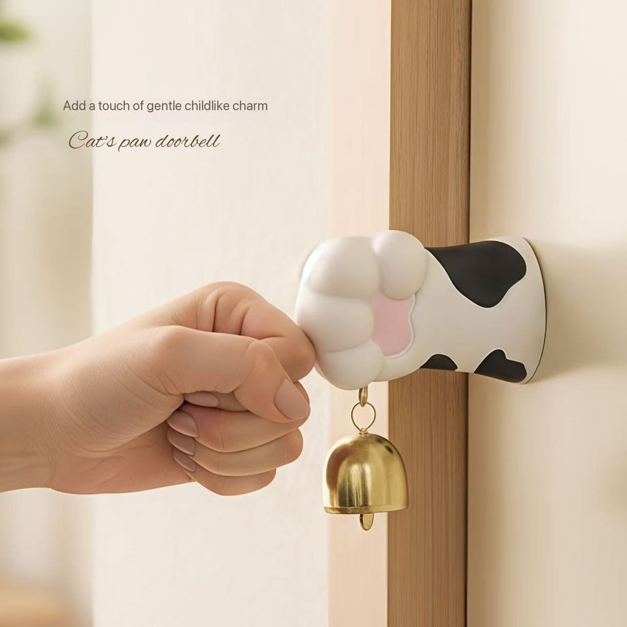 Creative Cute Cow Cat Paw Doorbell