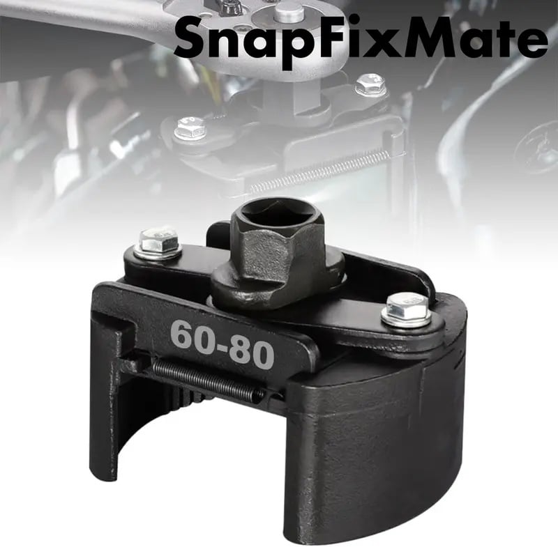 Adjustable Oil Filter Wrench – Universal 60mm-145mm Cap Tool for Spin-On Filters