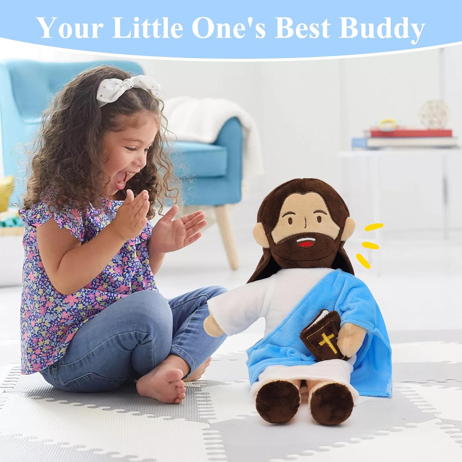 ✝️✨Jesus Plush Speaks 20 of Bible Verses and 3 of Bible Music