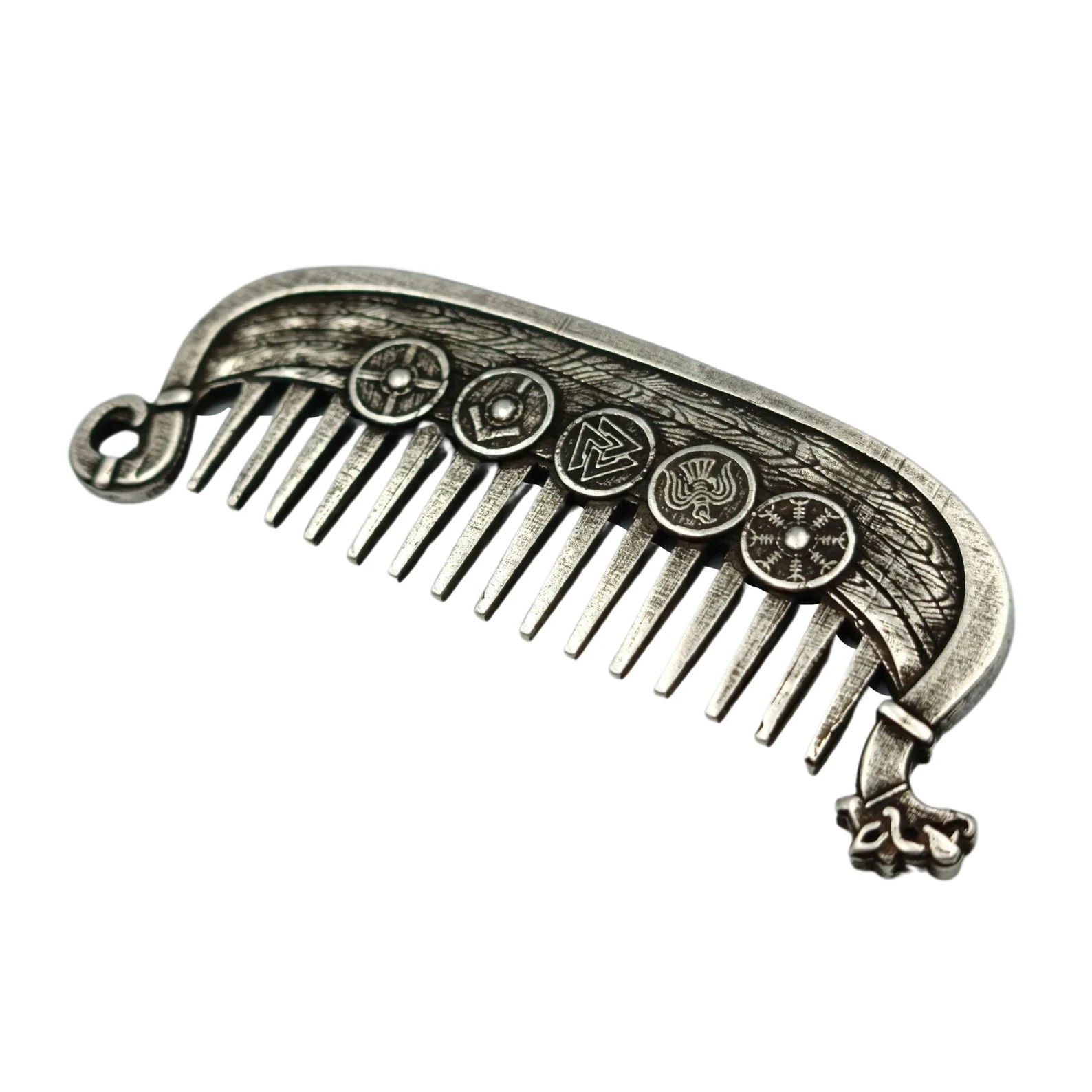 ⚔️ Viking Drakkar Beard Comb | Hand-Cast Metal 🛡️