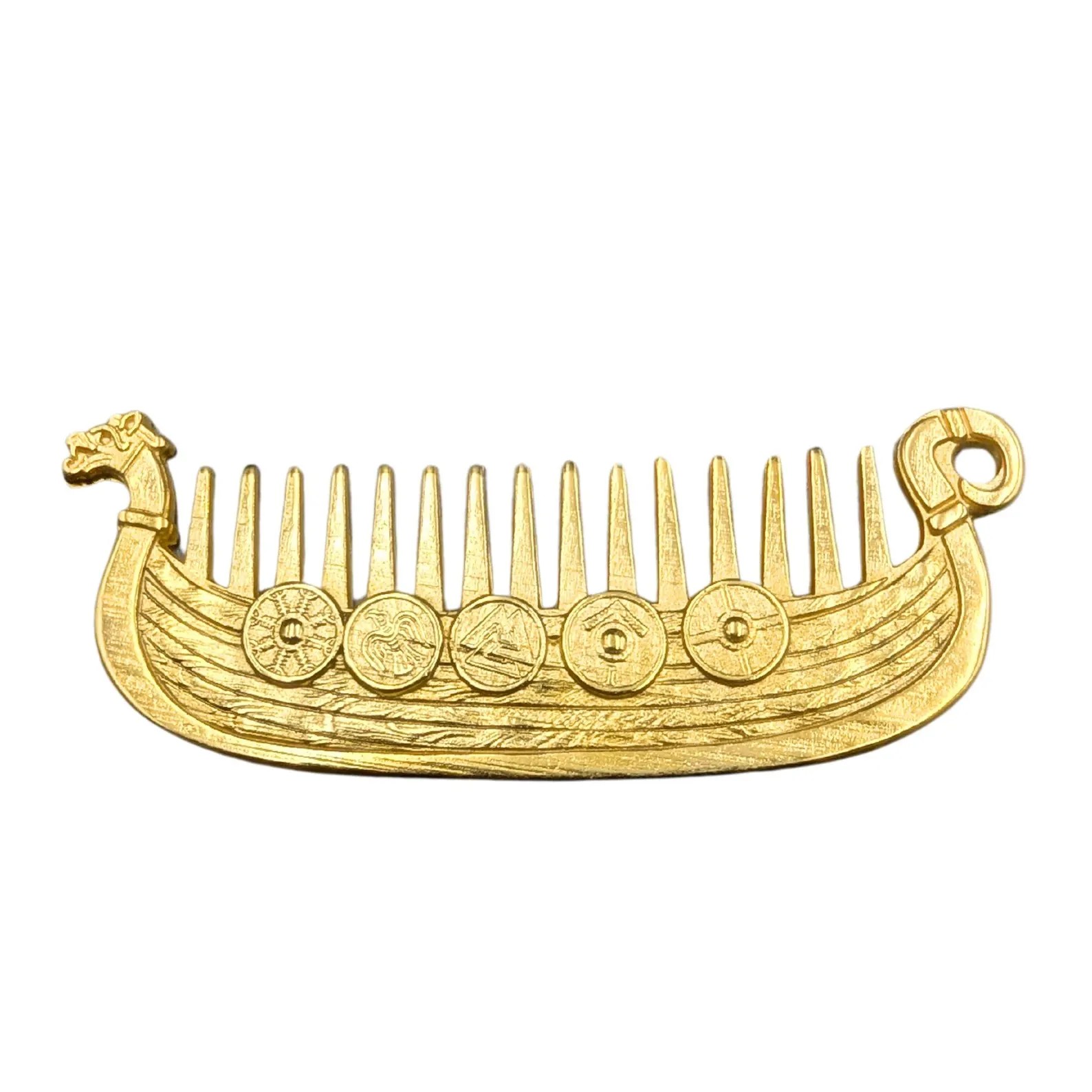 ⚔️ Viking Drakkar Beard Comb | Hand-Cast Metal 🛡️