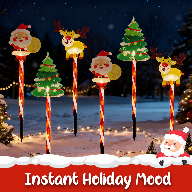 🔥Hot Sale 49% OFF⏳Warm Glow Festive Garden Stake Lights