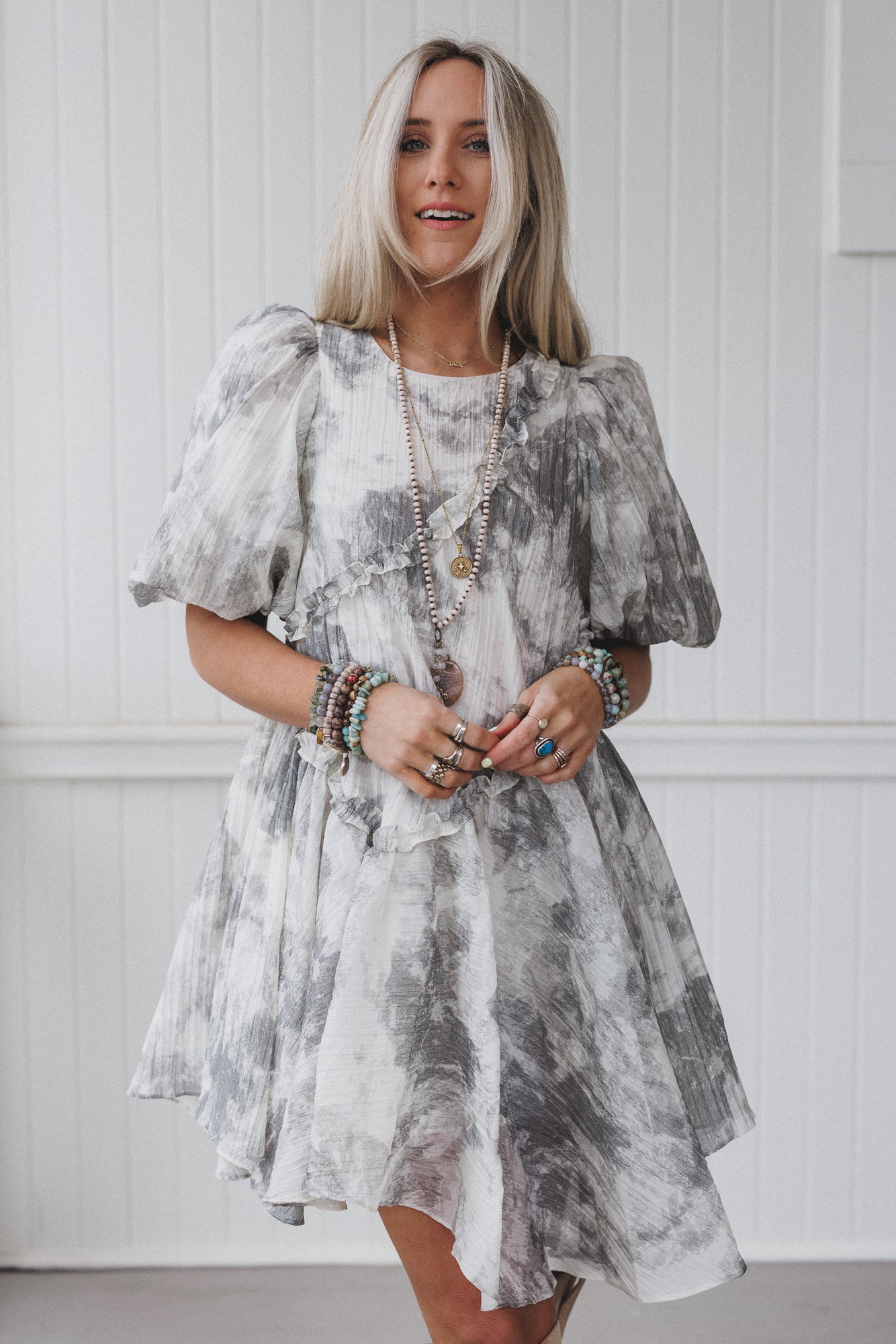 Dream Cloud Dress - Gray