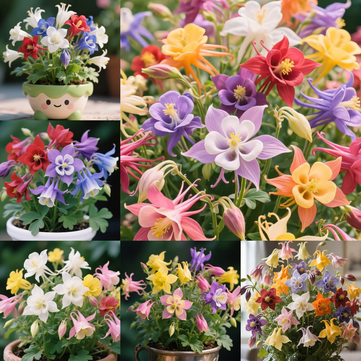 Columbine Mix Flower🐱🐾Cat's Paw Flowers Seeds