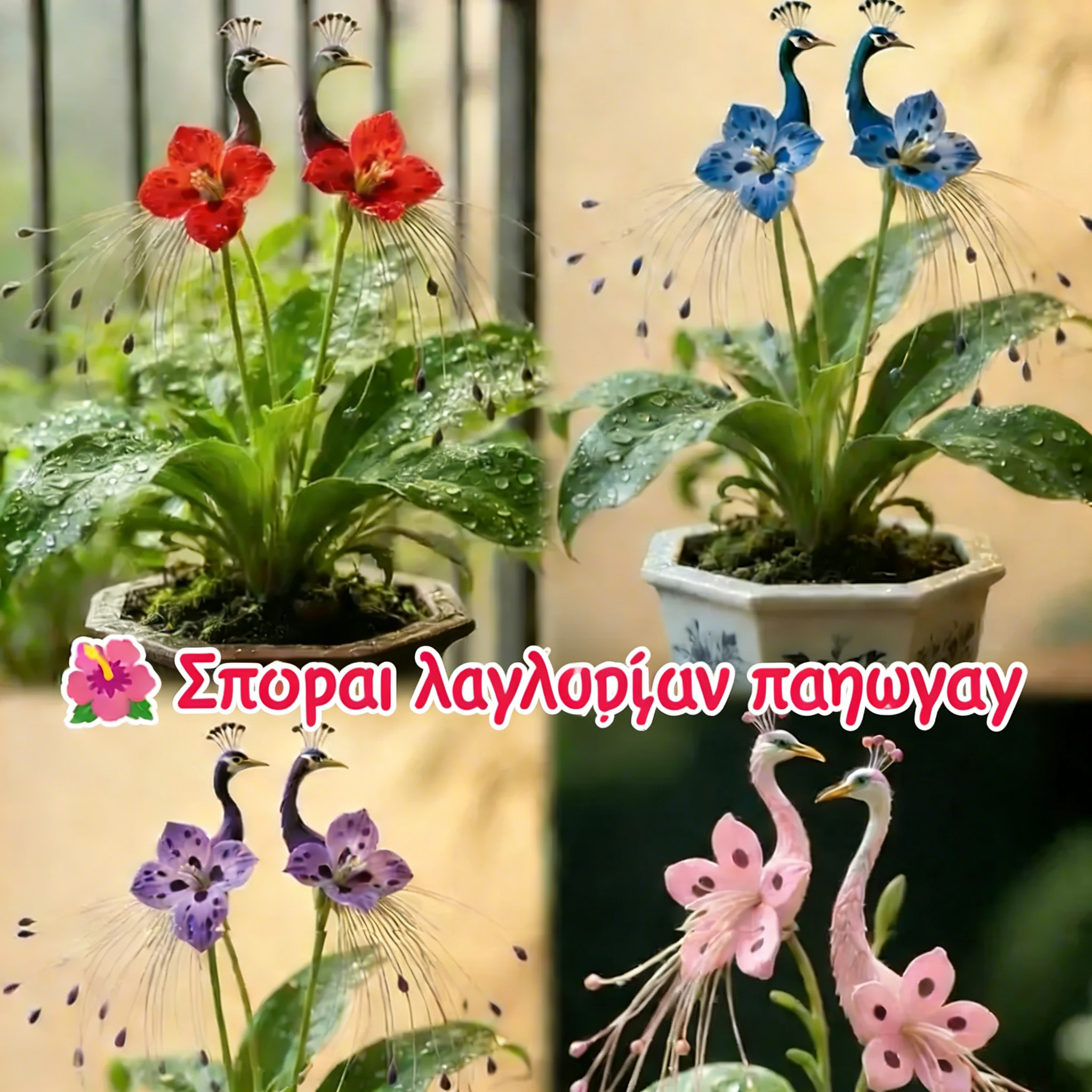 🔥Τελευταίες 3 ώρες: 50% έκπτωση🌺 Σπόροι Peacock Flower ✨Εύκολο στην καλλιέργεια