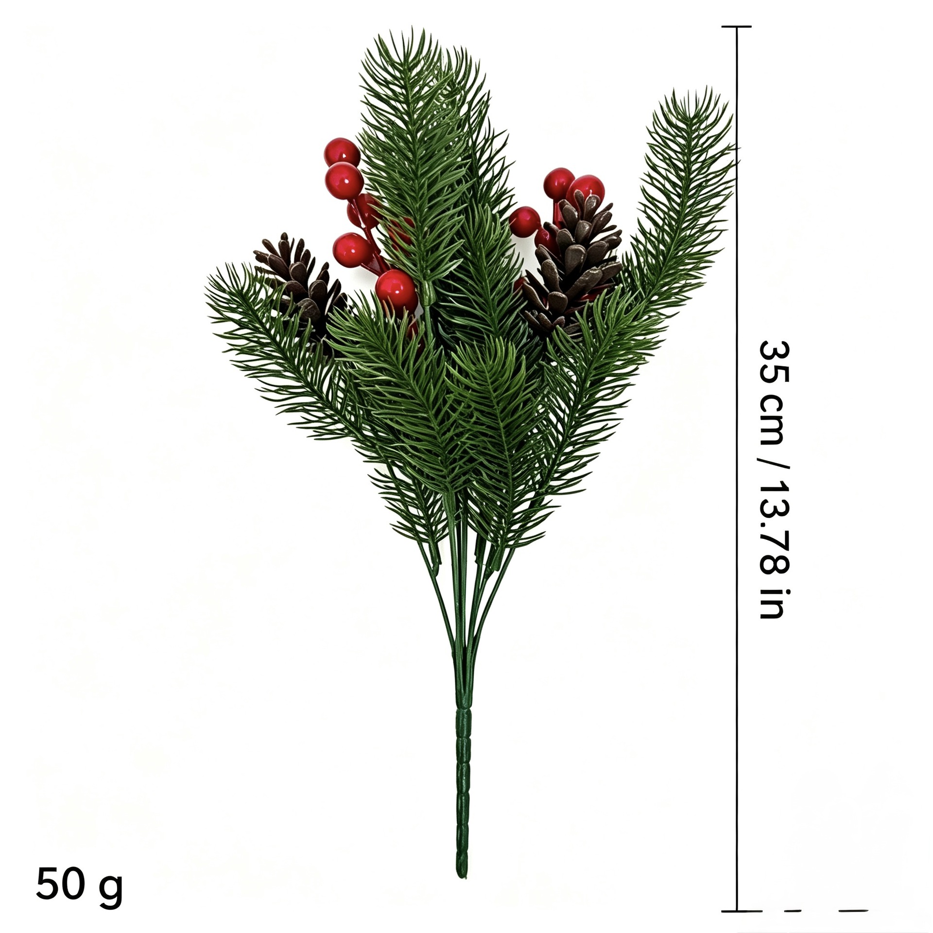 🎄 Last Day 50% OFF🏆Faux Norfolk Pine with Berries Pine Cone