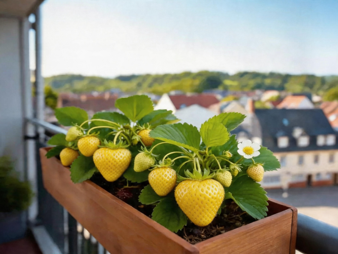Giant Yellow Diamond Strawberry Seeds: Sweet, nutritious, and easy to grow at home.