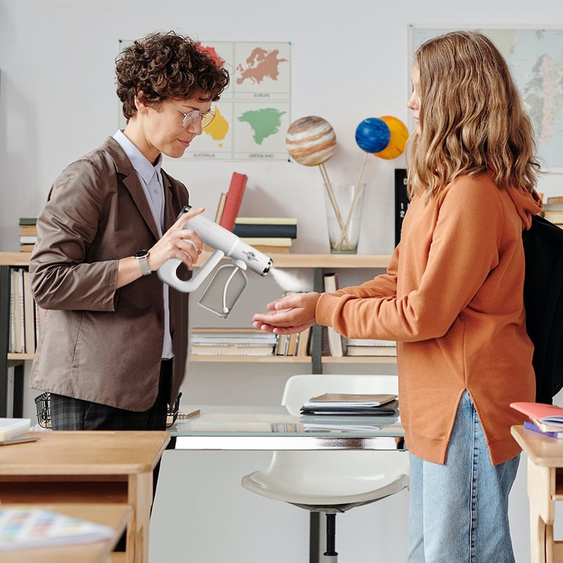 Handheld Electric Nano Disinfection Spray with Blue Light