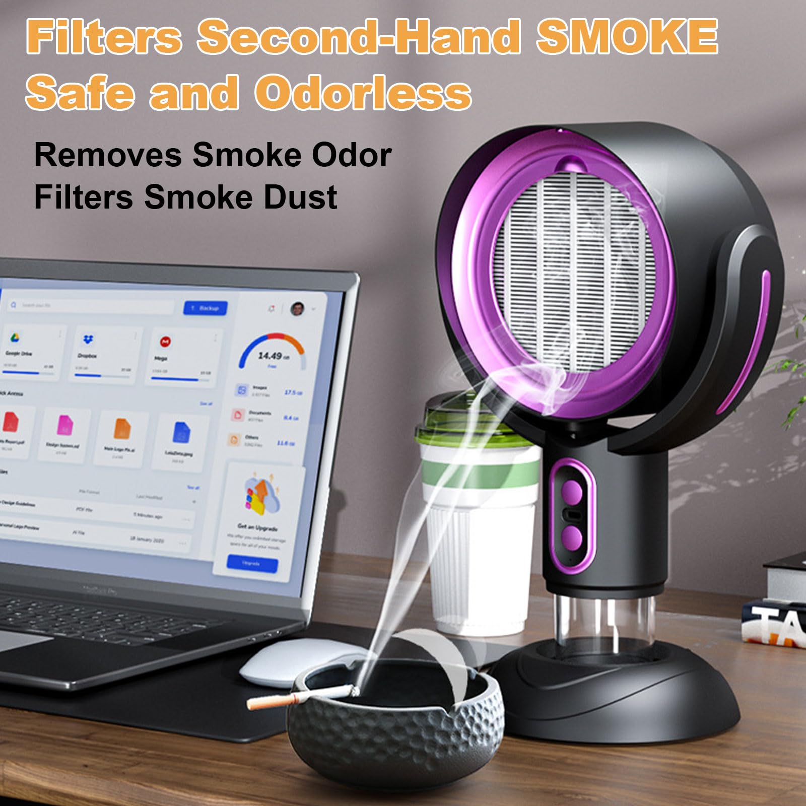 Portable smoke filter