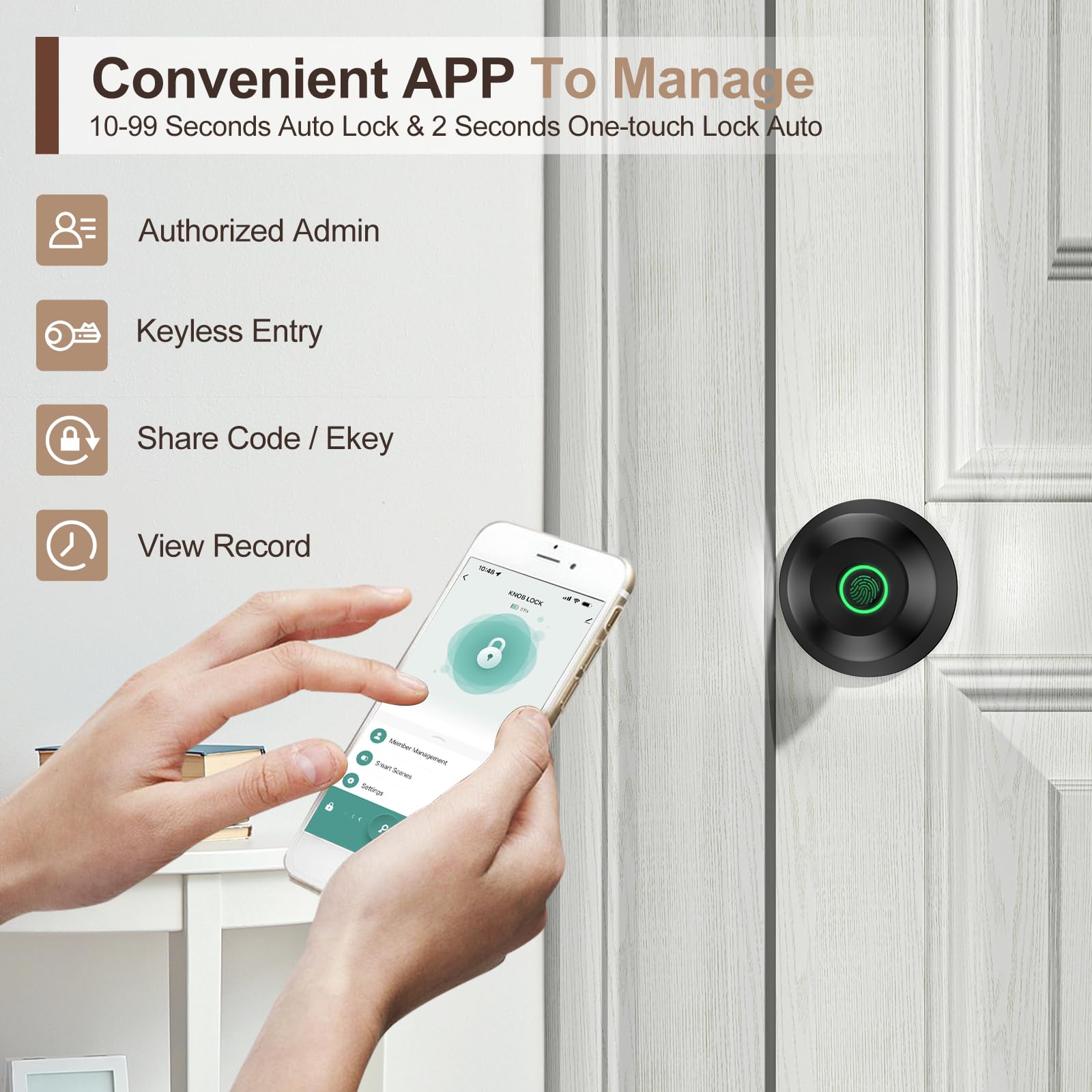 New smart fingerprint door lock