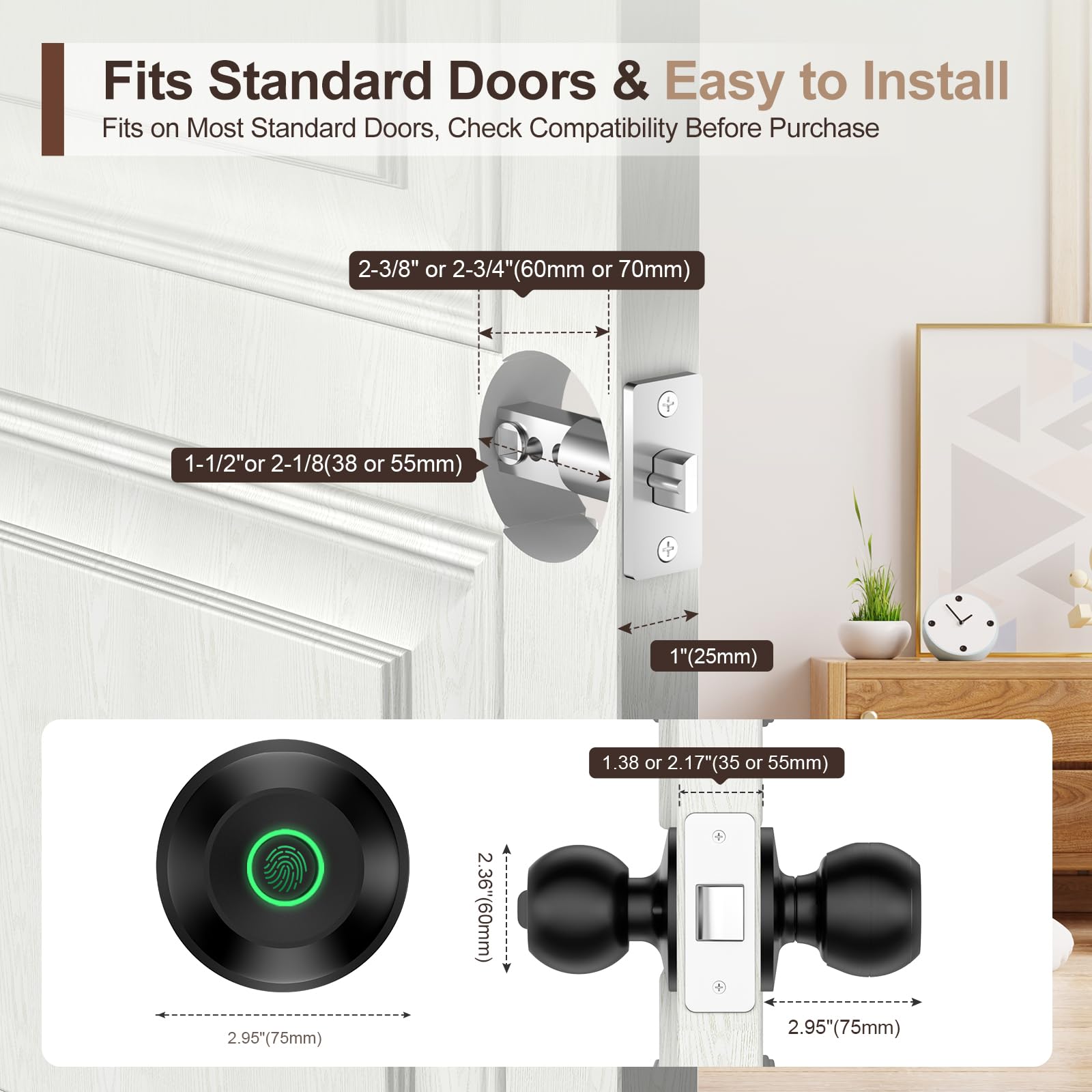 New smart fingerprint door lock
