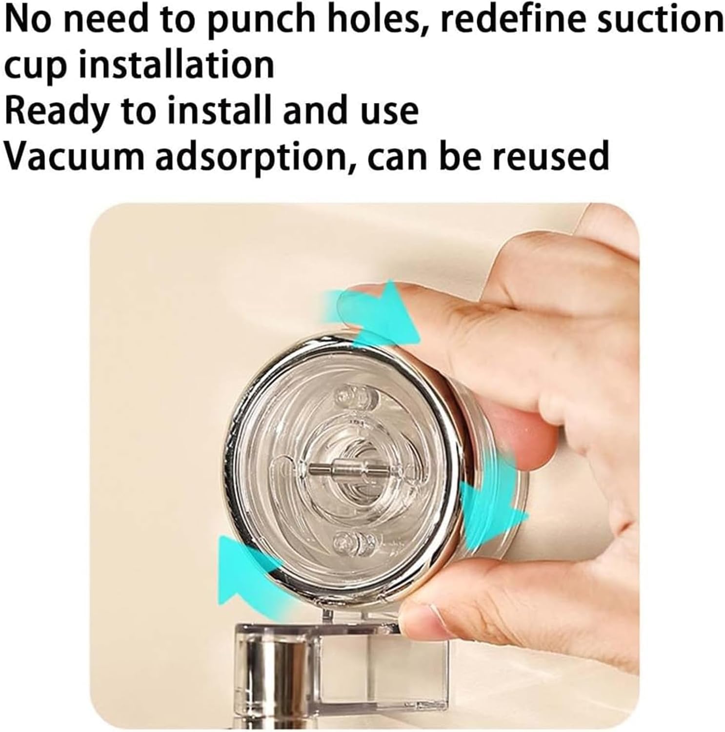 Punch-free rotating wall-mounted storage rack