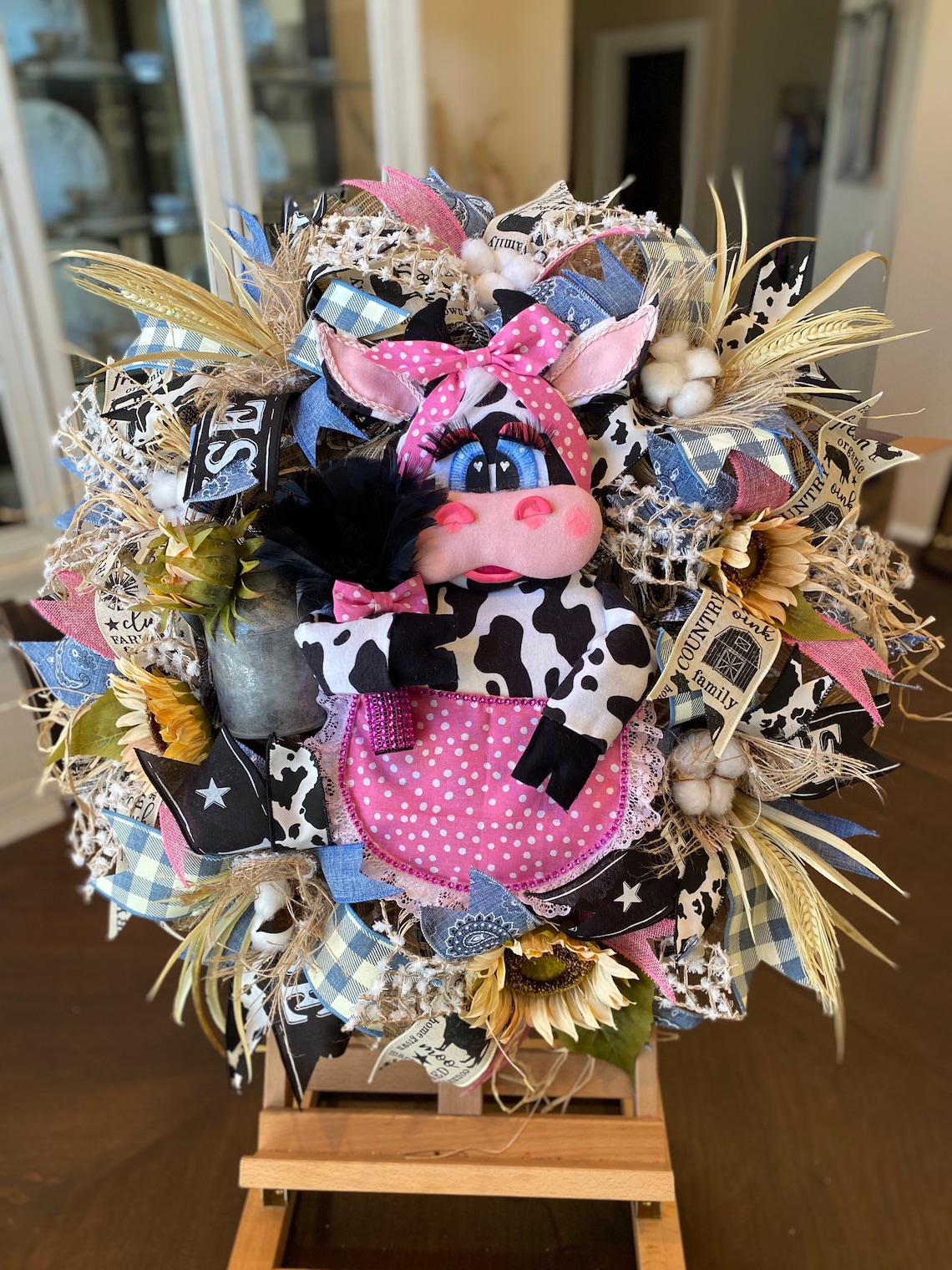 Farmhouse wreaths farmhouse swags cow wreaths cow swags image 6