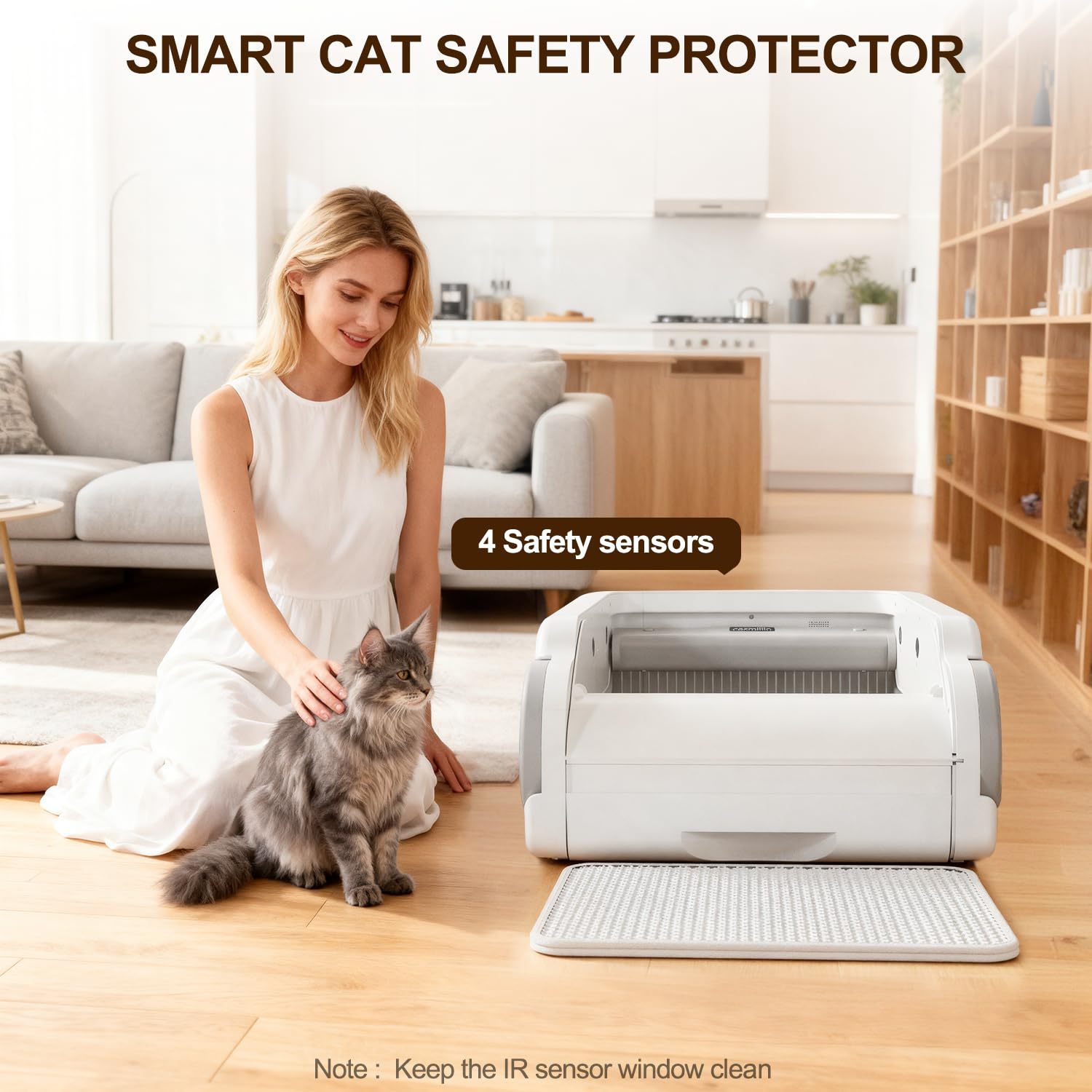 Open-top automatic litter box