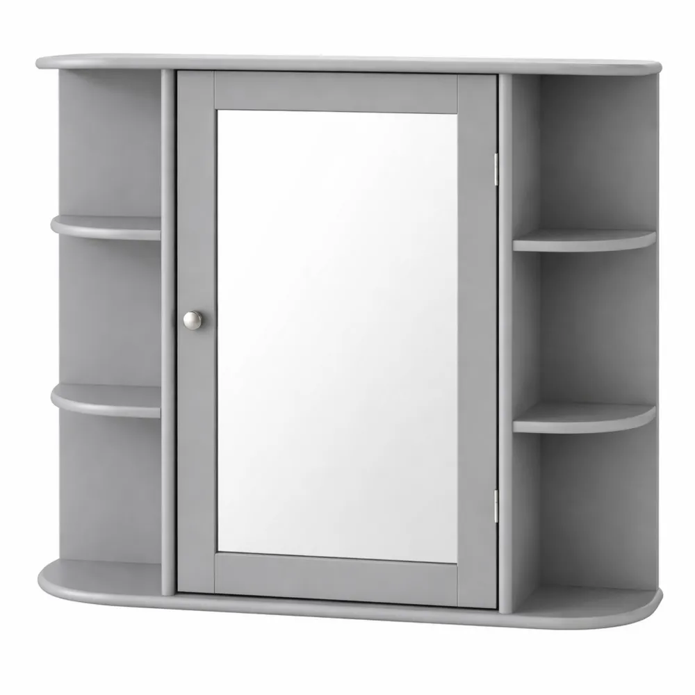 Armoire de Salle de Bain avec Miroir et Étagères Réglables