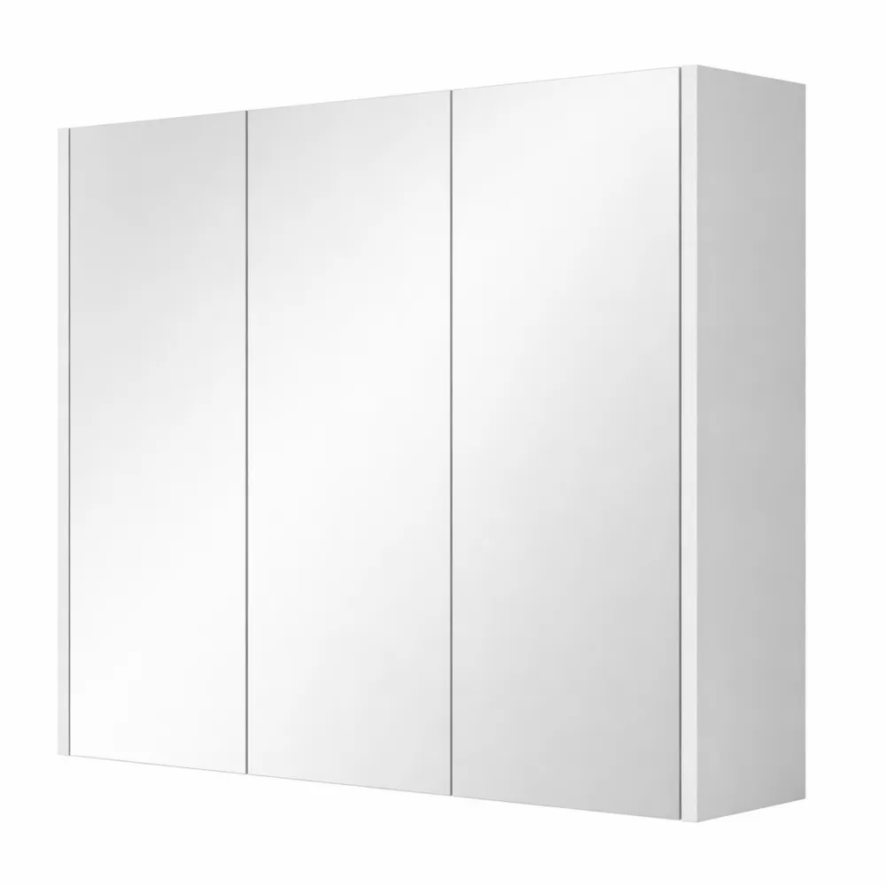 Armoire de Salle de Bain avec Miroirs et Étagères Réglables