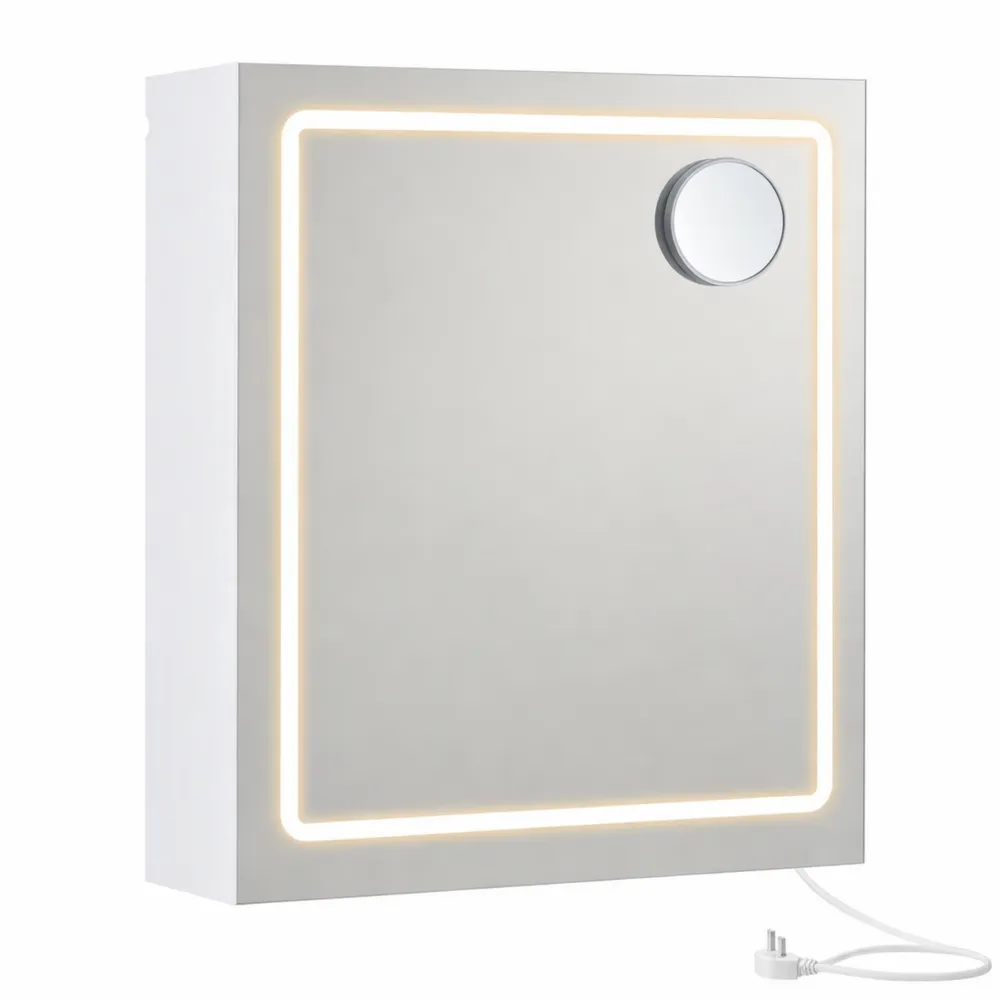 Armoire murale de salle de bain moderne avec miroir LED et fonction anti-buée