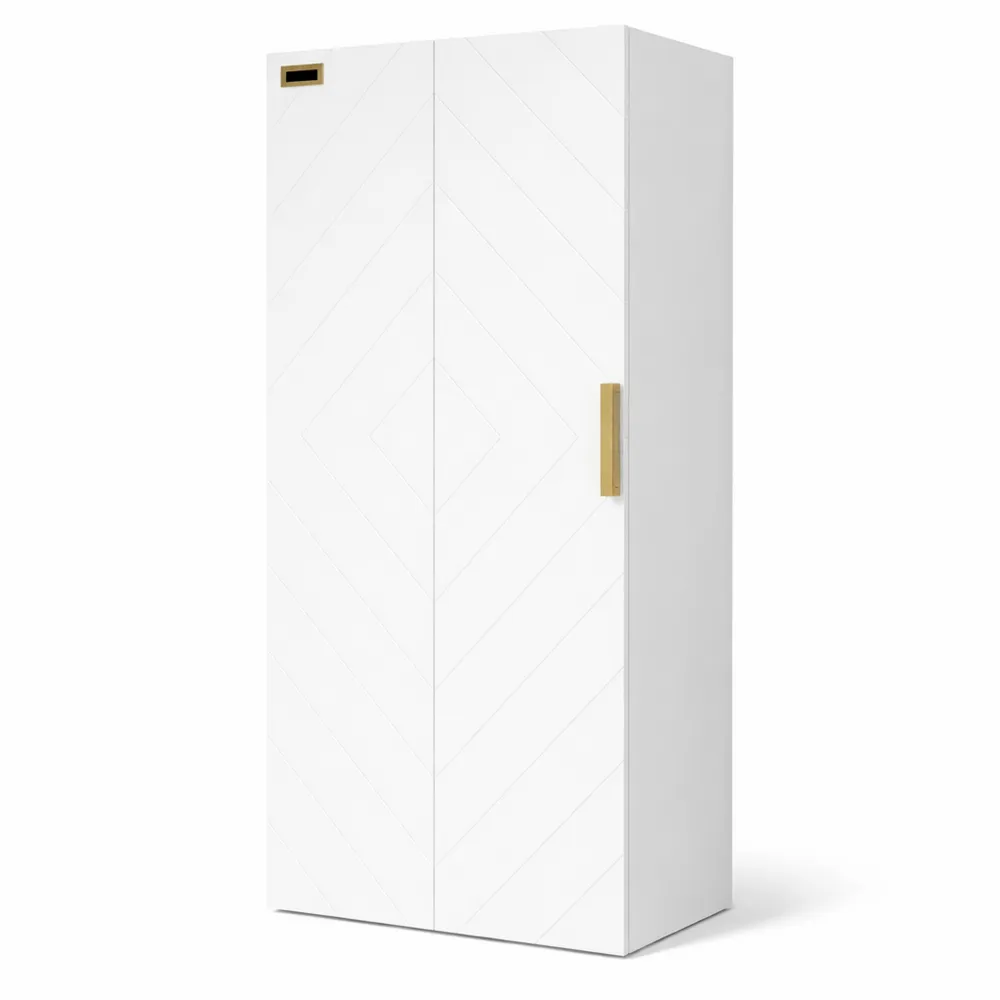 Armoire murale de salle de bain avec étagère ajustable blanche