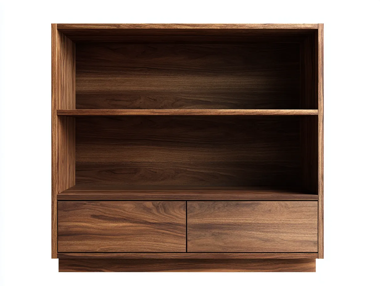Bibliothèque en bois 90x42x150 cm - brun - rangement intérieur style contemporain-Homiupden