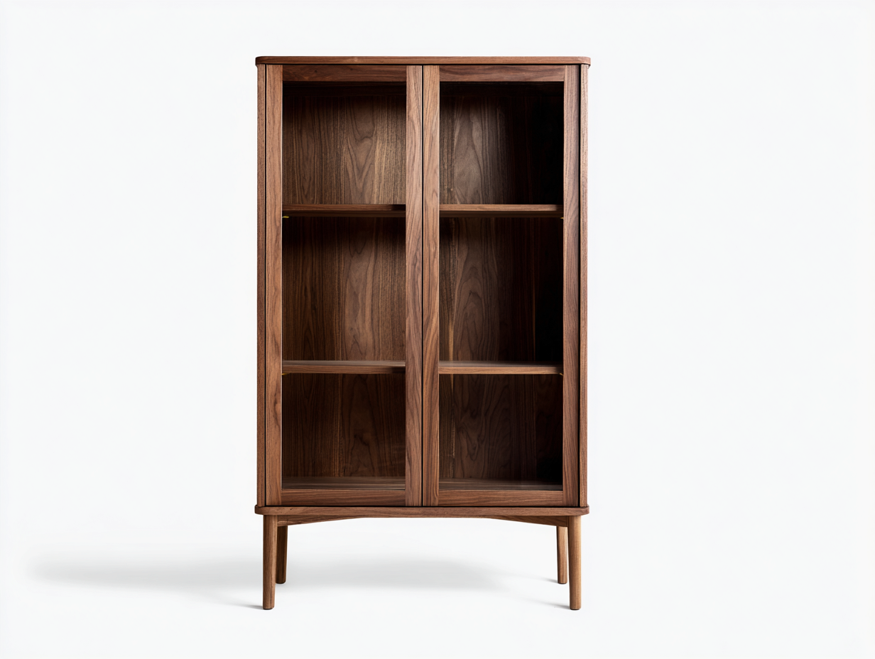 Bibliothèque avec portes en bois 85x40x155 cm - brun - rangement intérieur style contemporain-Homiupden