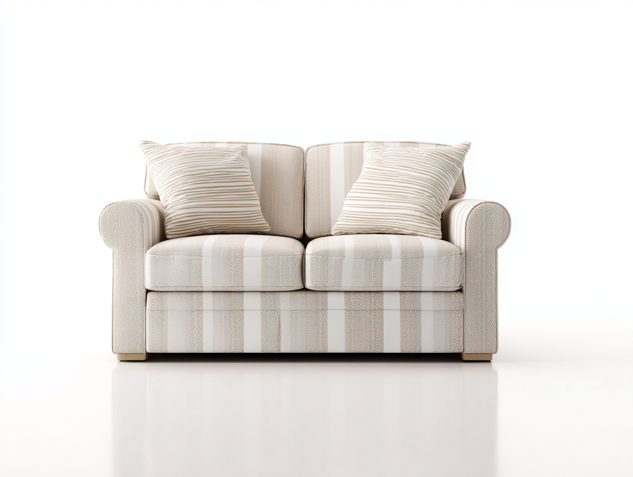 Zweisitzer Sofa-Stoff-Massivholz-172x92x88 cm-Beige-Klassischer Stil-Pinemybay