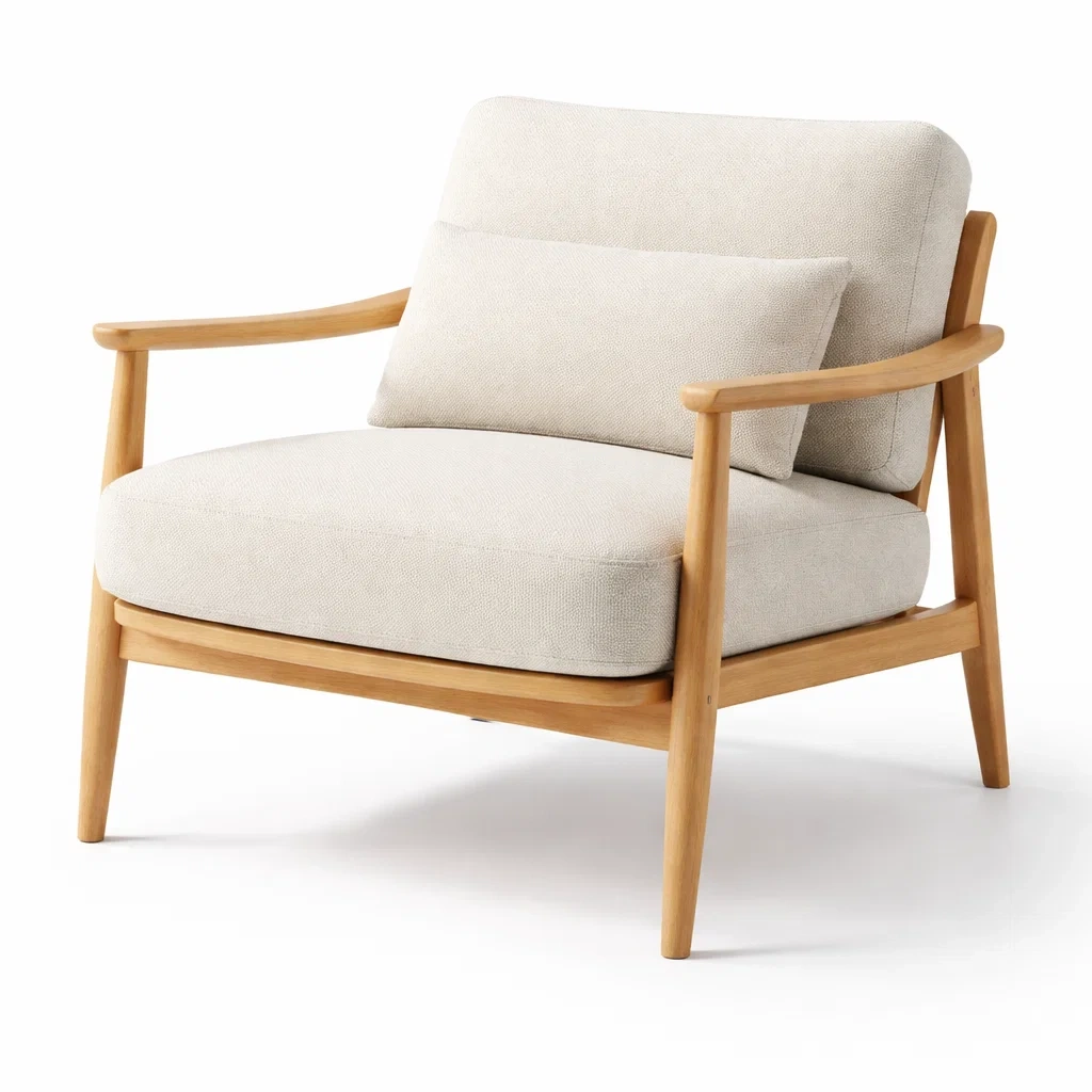 Sessel holz beige 75x85x85 cm-nesthavenstyle