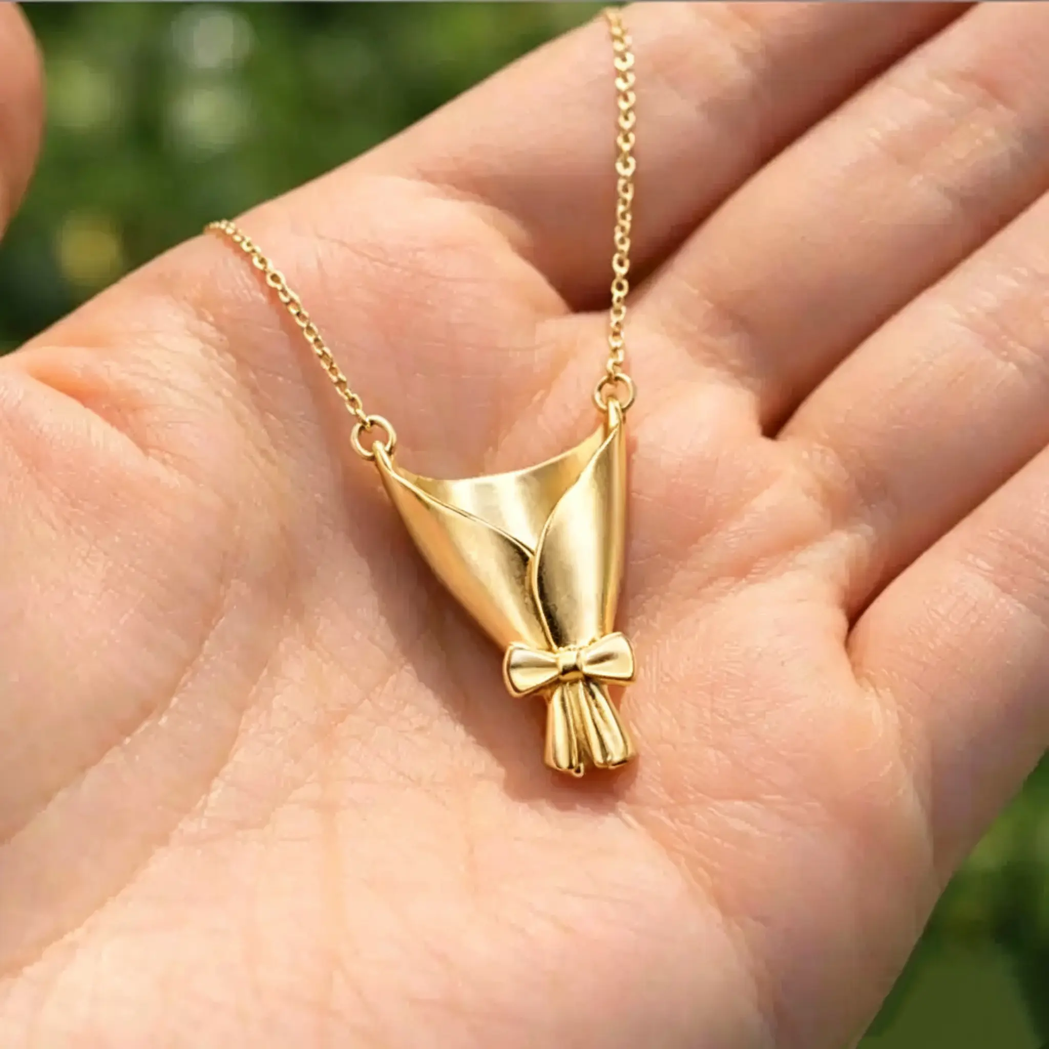 💐Flower Bouquet Necklace – The romantic gift for her 💖🎁