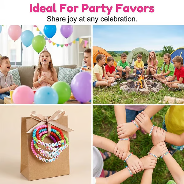 🔥Last Day 50% OFF - ✨🌈Pack of 25 Welcome BeadBracelets - StrengthenClassroom Friendship & SpreadWarm Kindness!