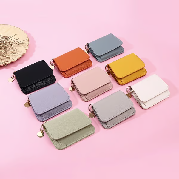 💖Hot 49% OFF🌹RFID Short Wallets for Women – Fashionable Card Holder with Key Ring & Coin Purse