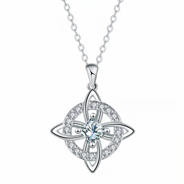 Mystical Birthstone Witches Knot Necklace – Natural Crystal🔮💞Protect Your Loved Ones