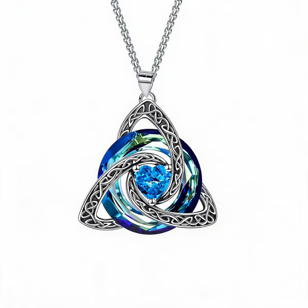 Birthstone Celtic Trinity Knot Necklace ✨