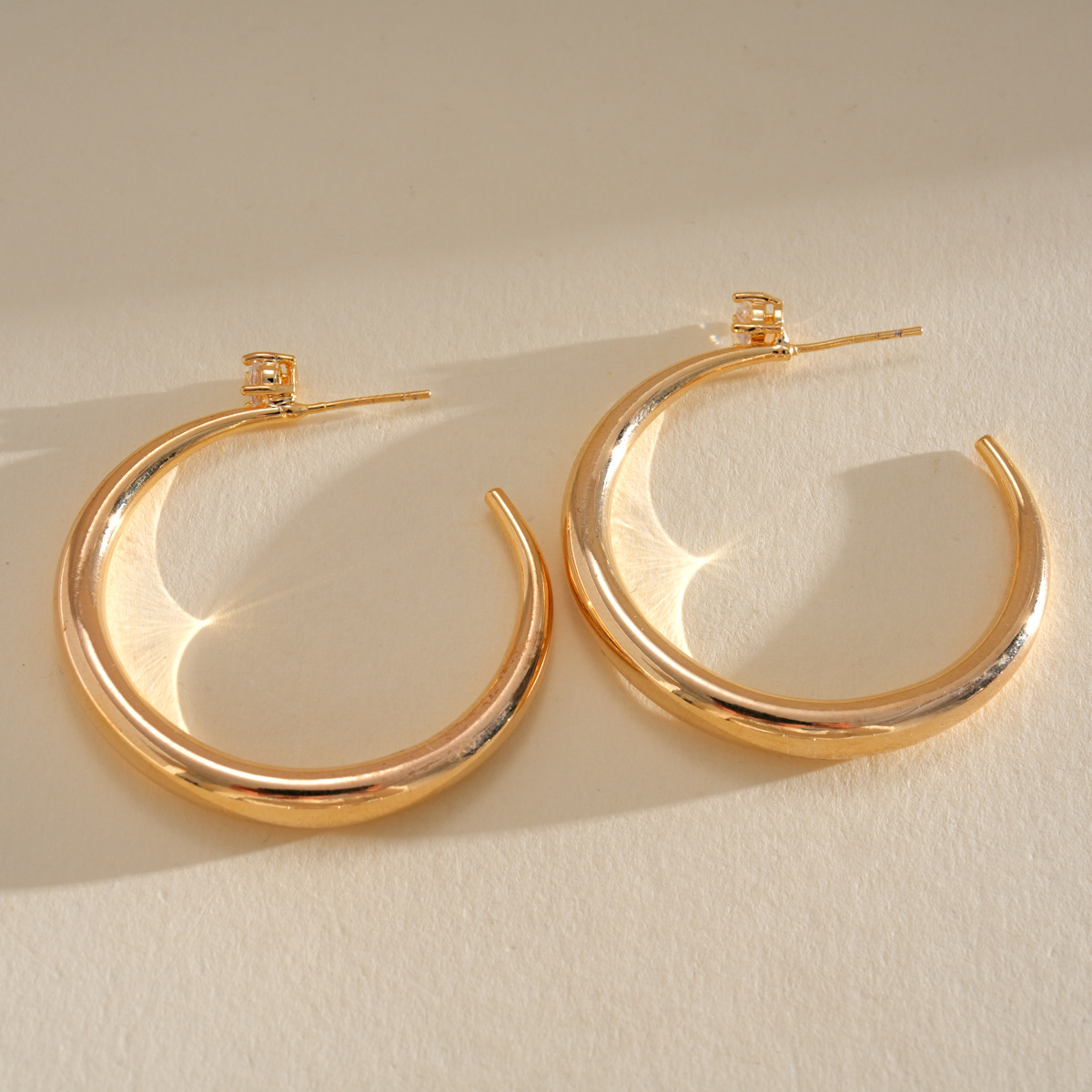 Round Zircon Stud Earrings-Daily Casual Party Wear Accessories, Stylish Ear Ornaments, Elegant Fashion Decoration,