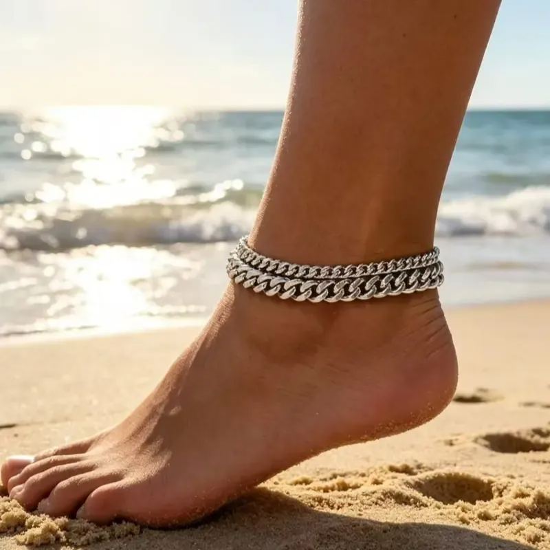 LAST DAY 49% OFF🔥 Chunky Cuban Link Chain Anklet for Women